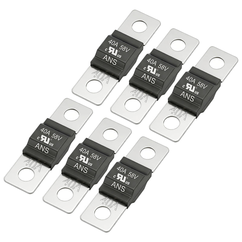 Weasch 30-200A AMI Midi Fuse, UL Recognized Component, DC 58V High Current Bolt-On Mini Fuses, Automotive Fuses for Car Truck Marine Boat, 6 Pack-7