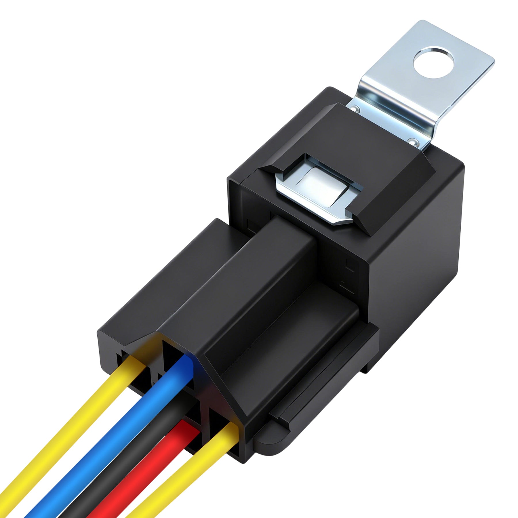 Weasch JD1914 Car Relay Kits, 12V 40A, SPDT 5Pin, 40A Automotive Relay, Automotive Switches and Starters, with Interlocking Relay Socket and Wiring Harness-9