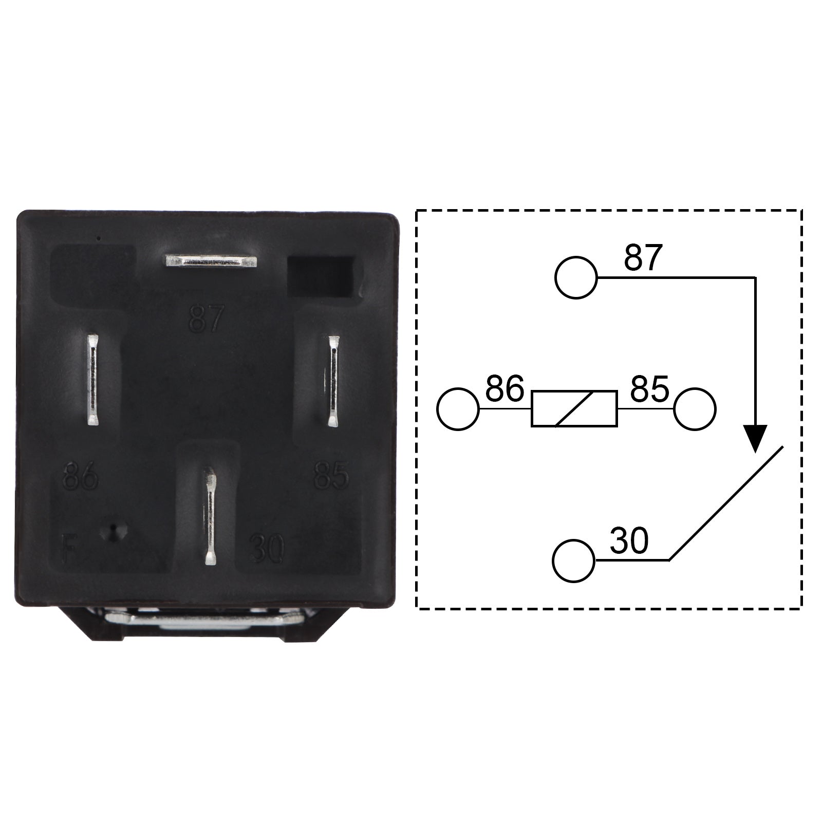 Weasch JD2914 Car Relay, 24V 40A, 5 Pin SPDT, Automotive Switches and Starters, Waterproof Relay for Boat Tractor Truck Motorcycle-6