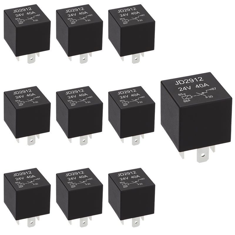 Weasch JD2914 Car Relay, 24V 40A, 5 Pin SPDT, Automotive Switches and Starters, Waterproof Relay for Boat Tractor Truck Motorcycle-1