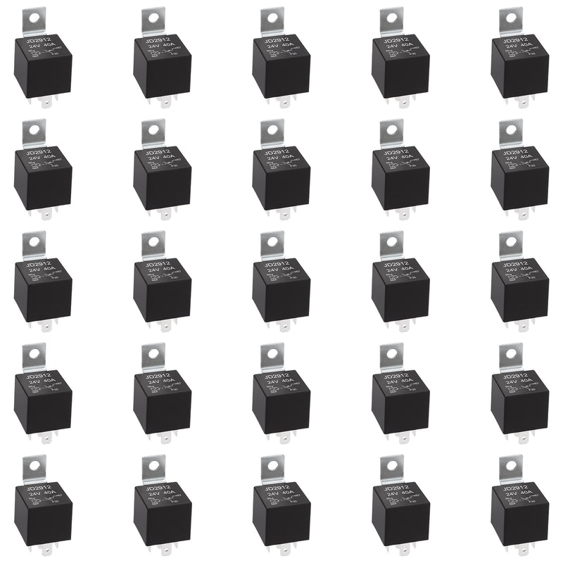 Weasch JD2914 Car Relay, 24V 40A, 5 Pin SPDT, Automotive Switches and Starters, Waterproof Relay for Boat Tractor Truck Motorcycle-2